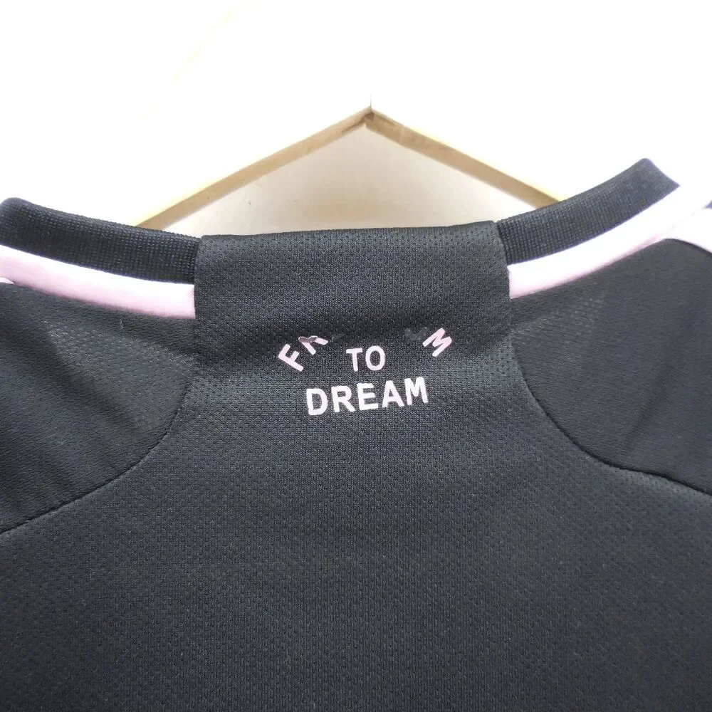 Inter Miami Messi #10 Pink Black Away Soccer Jersey Youth US L Tags XBTQO - Picture 4 of 5